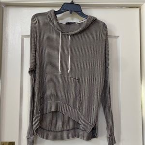 Brandy Melville Long Sleeve Striped Hoodie